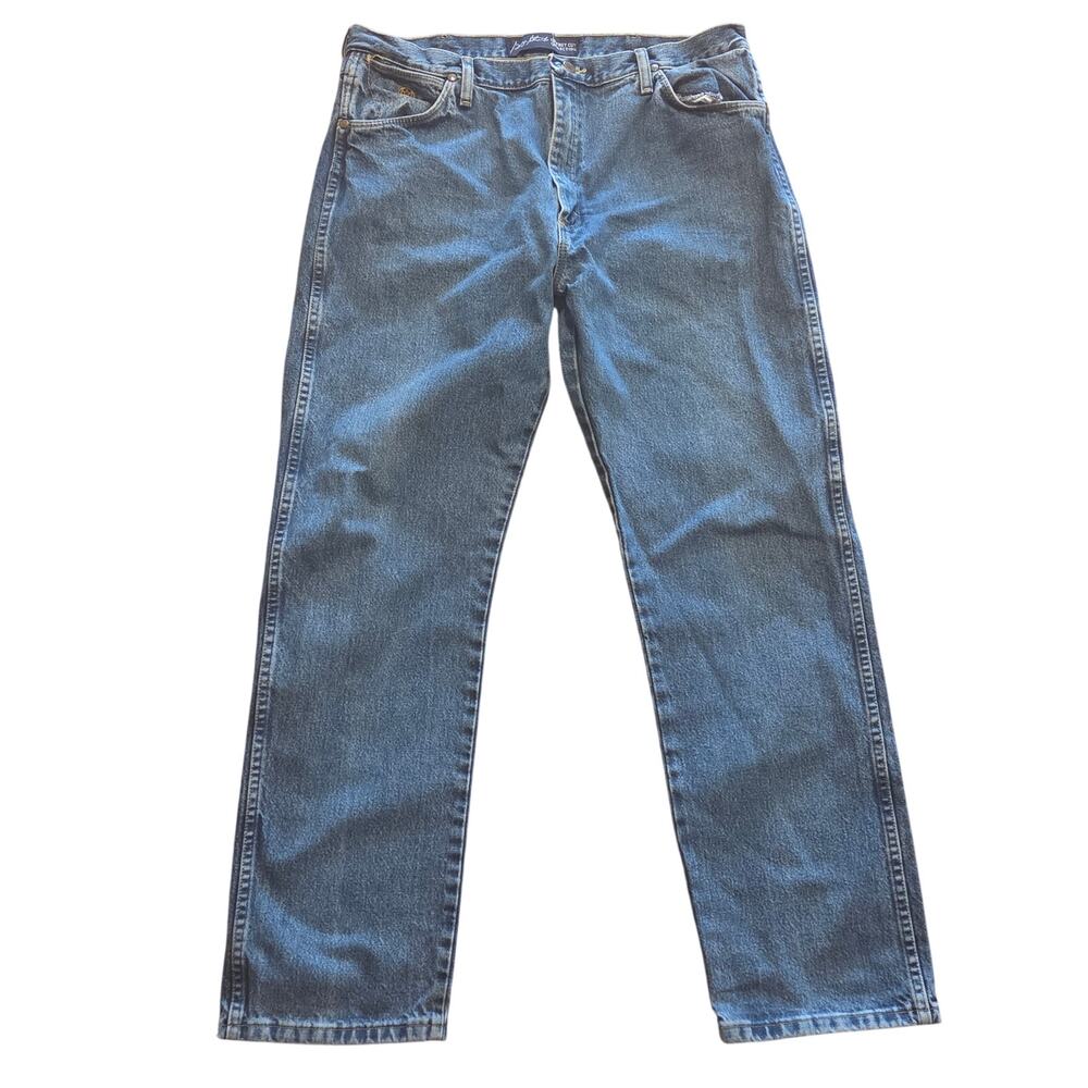 Classic Wrangler Cowboy Cut Blue Jeans - Men's 38x32